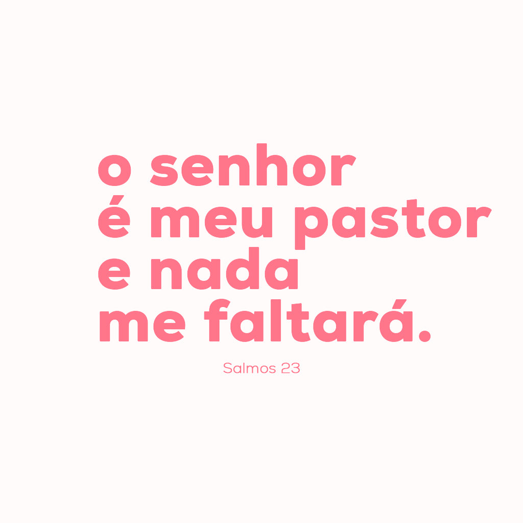 O SENHOR É MEU PASTOR - MENINA