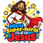 MEU SUPER HERÓI É JESUS - MENINO